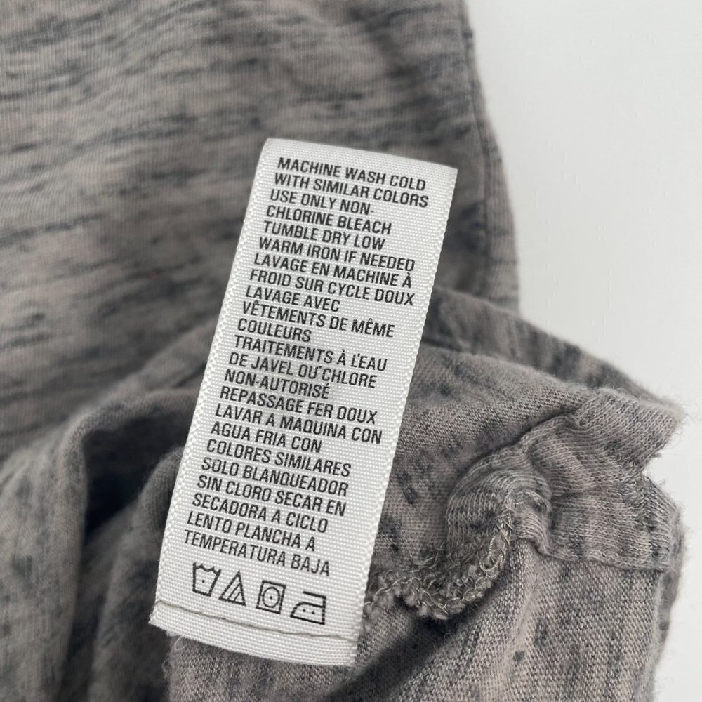 Standard James Perse Gray Melange Heathered Button Up Shirt Size 3 Womens Large - Picture 5 of 7